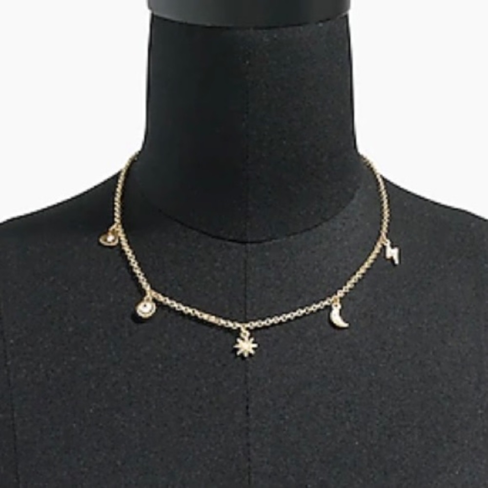 J. Crew Necklace 16”-18” Celestial Charms AX522